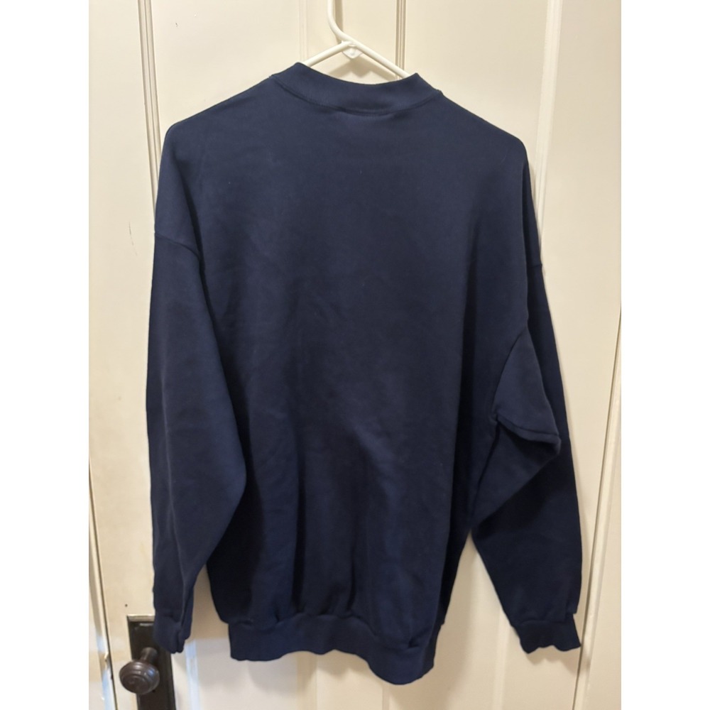Vintage TSI Notre Dame Fighting Irish Sweatshirt Mens XL Navy Blue Embroidered - Picture 4 of 4